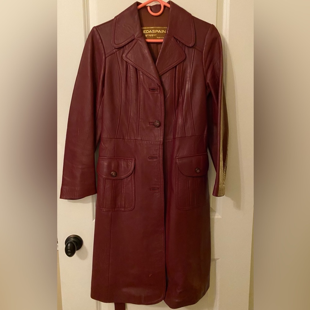 LedaSpain Leather Trench Coat